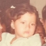 Claudia Guerra as a child