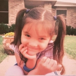 Sara Iverson as a child